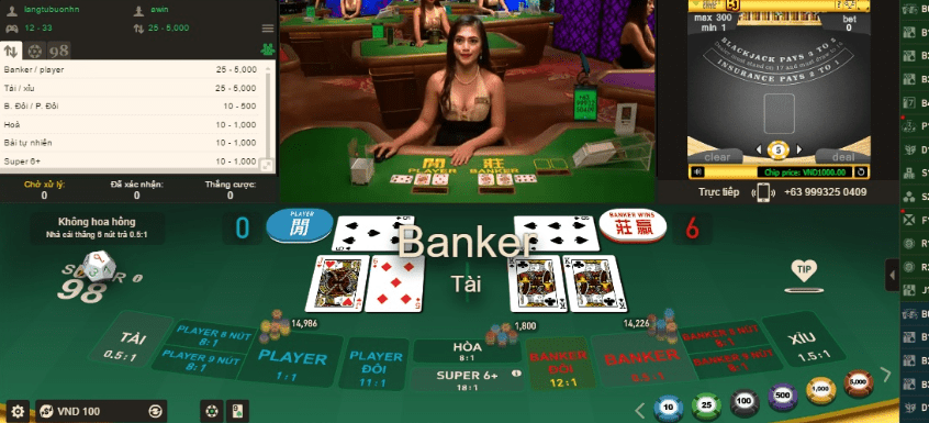 Một số sảnh game chính