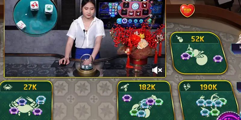 Tương tác trực tiếp trên màn hình cùng Dealer xinh đẹp